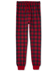 Pantalones de pijama de franela a cuadros unisex para adulto