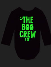 Unisex Baby Matching Family Glow Boo Crew Graphic Bodysuit