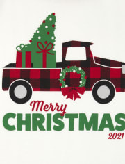 Unisex Kids Christmas Truck Snug Fit Cotton Pajamas