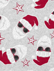Pyjama Famille assorti phosphorescent Santa Snug Fit en coton
