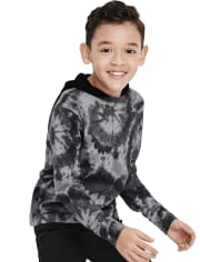 Boys Tie Dye Hooded Top
