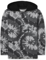 Boys Tie Dye Hooded Top
