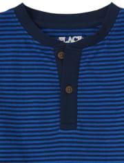 Boys Striped Henley Top 2-Pack
