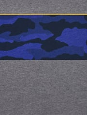 Pack de 3 tops de camuflaje para videojuegos para niños