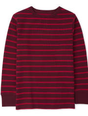 Boys Striped Thermal Top