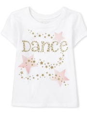 Baby And Toddler Girls Dance Graphic Tee