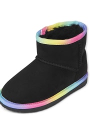 Toddler Girls Rainbow Low Faux Suede Booties