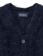 Cardigan Boyfriend avec cils pour fille