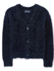 Cardigan Boyfriend avec cils pour fille