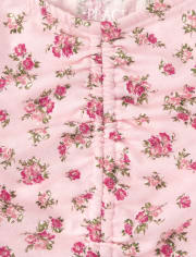 Girls Floral Peasant Top