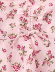 Girls Floral Peasant Top