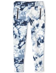Girls Zip Ponte Knit Pull On Jeggings