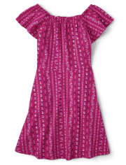 Robe smockée imprimée pour fille