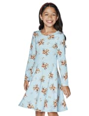Girls Print Everyday Dress