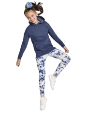 Girls Tie Dye Hi-Rise Leggings