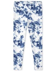 Girls Tie Dye Hi-Rise Leggings