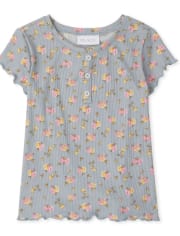 Top Niña Canalé Henley Floral