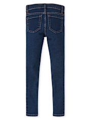 Girls Knit Denim Jeggings