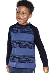 Top con capucha estampado para niños