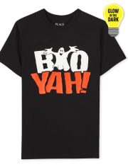 Camiseta gráfica Glow Boo Yah para niños