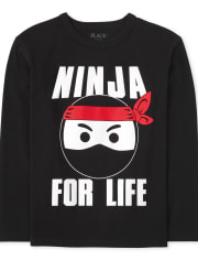 Camiseta con gráfico Ninja para niños