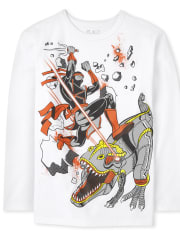 T-shirt graphique Ninja Dino pour garçon