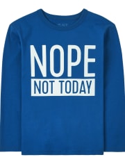 Boys Nope Graphic Tee