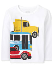 Toddler Boys Trucks Graphic Tee