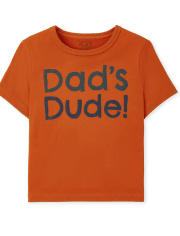 Camiseta estampada Dad's Dude para bebés y niños pequeños