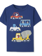 Baby And Toddler Boys Vehicles Graphic Tee