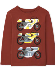 Baby And Toddler Boys Motorcycle Graphic Tee