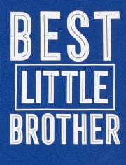 Baby And Toddler Boys Best Little Brother Graphic Tee