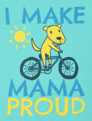 Camiseta estampada Mama Proud para bebés y niños pequeños