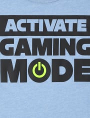 Camiseta gráfica con modo de juego para niños