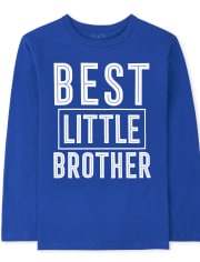 Boys Best Little Brother Graphic Tee