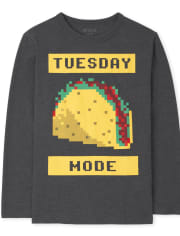 Camiseta gráfica Taco Tuesday para niños