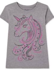 Girls Unicorn Graphic Tee