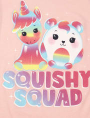Camiseta estampada Squishy Squad para niñas