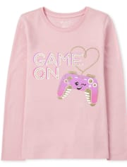 Camiseta gráfica de videojuegos para niñas