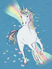 Girls Unicorn Graphic Tee
