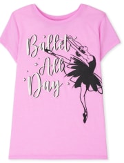 Girls Ballet All Day Graphic Tee