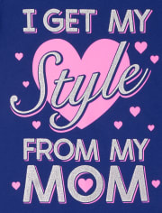 Girls Style From Mom Graphic Tee
