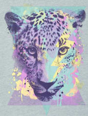 Camiseta con estampado de tigre para niñas