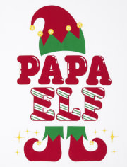 T-shirt graphique assorti pour hommes, famille Papa Elf