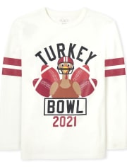 Unisex Kids Matching Family Turkey Bowl Graphic Tee