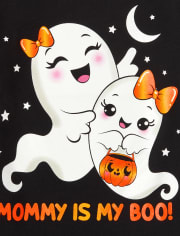 Baby and Toddler Girls Ghosts Graphic Tee