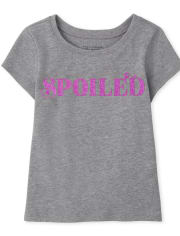 Baby and Toddler Girls Spoiled Graphic Tee