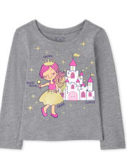 Baby and Toddler Girls Princess Graphic Tee