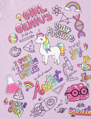 Camiseta gráfica Genius para niñas