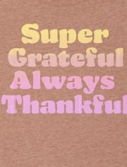 Girls Thankful Graphic Tee